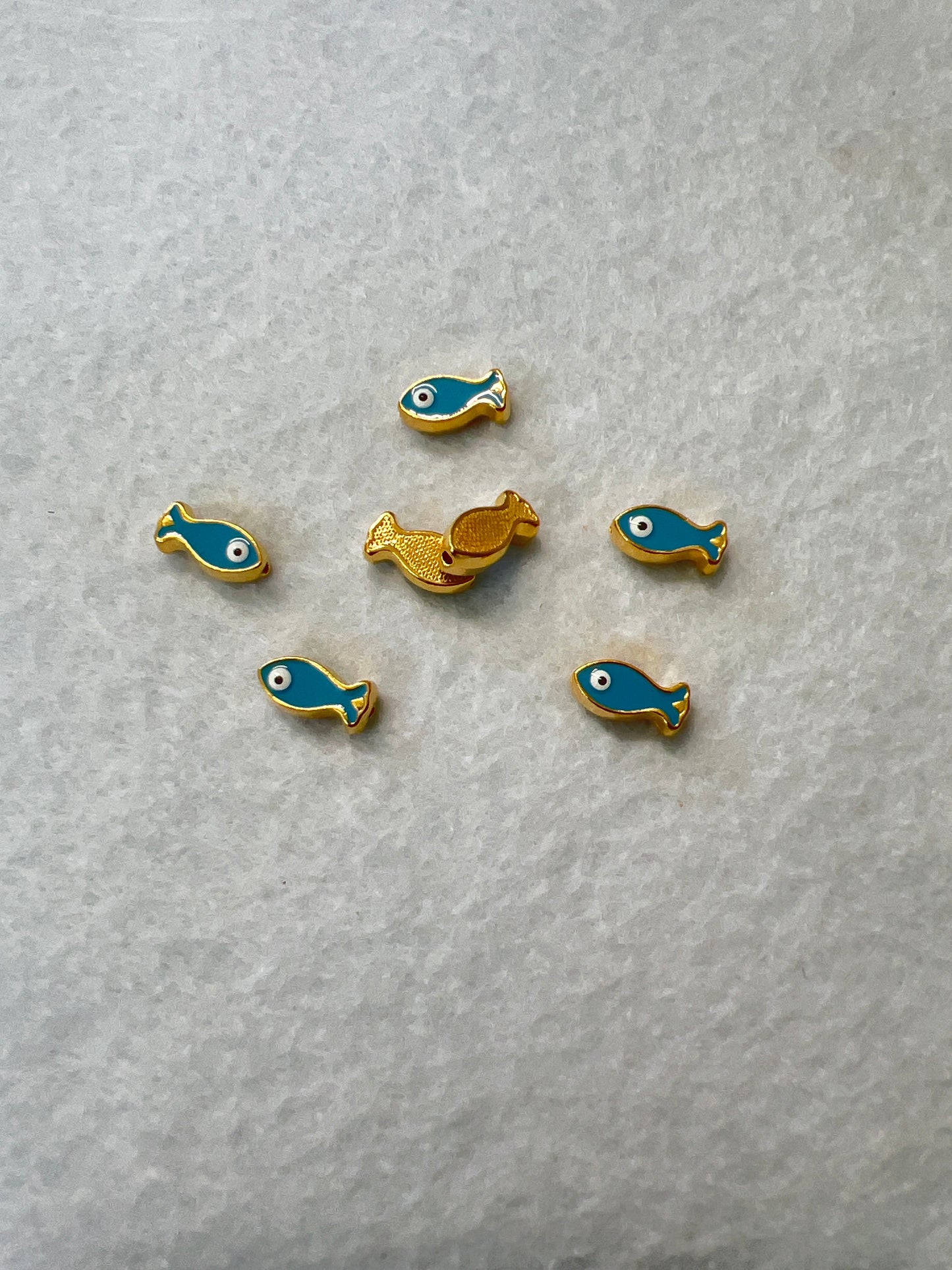 Fish 12.5mm 24k G/P (29640) pc