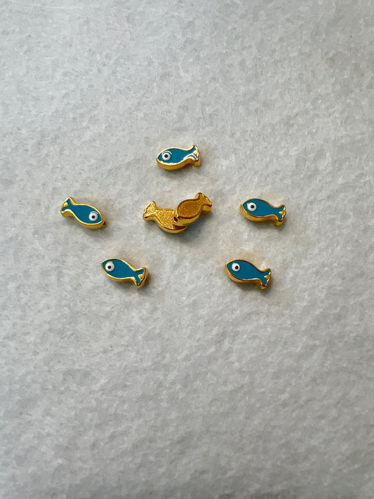 Fish 12.5mm 24k G/P (29640) pc