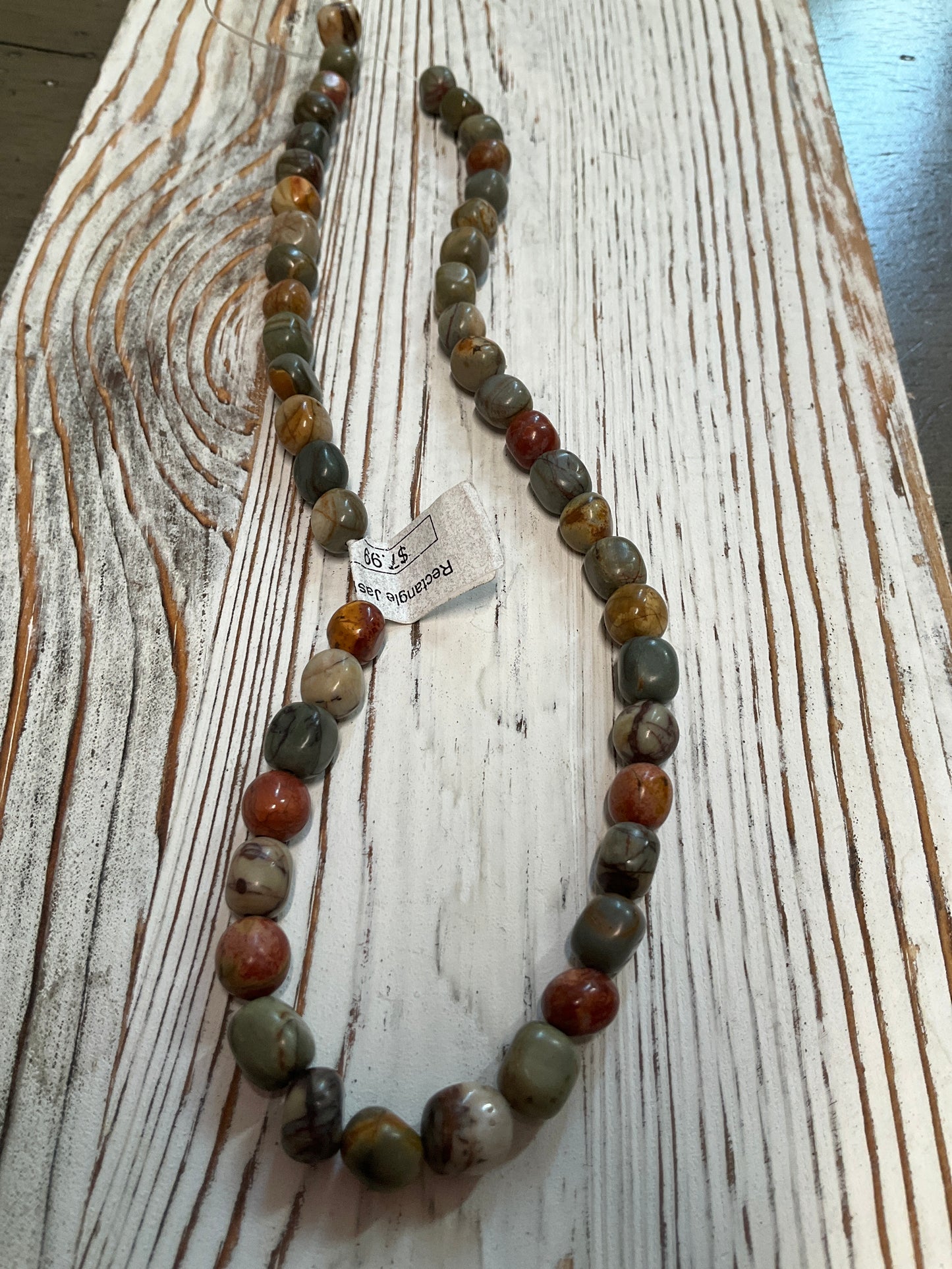 Rectangle Jasper Pebble (24811)