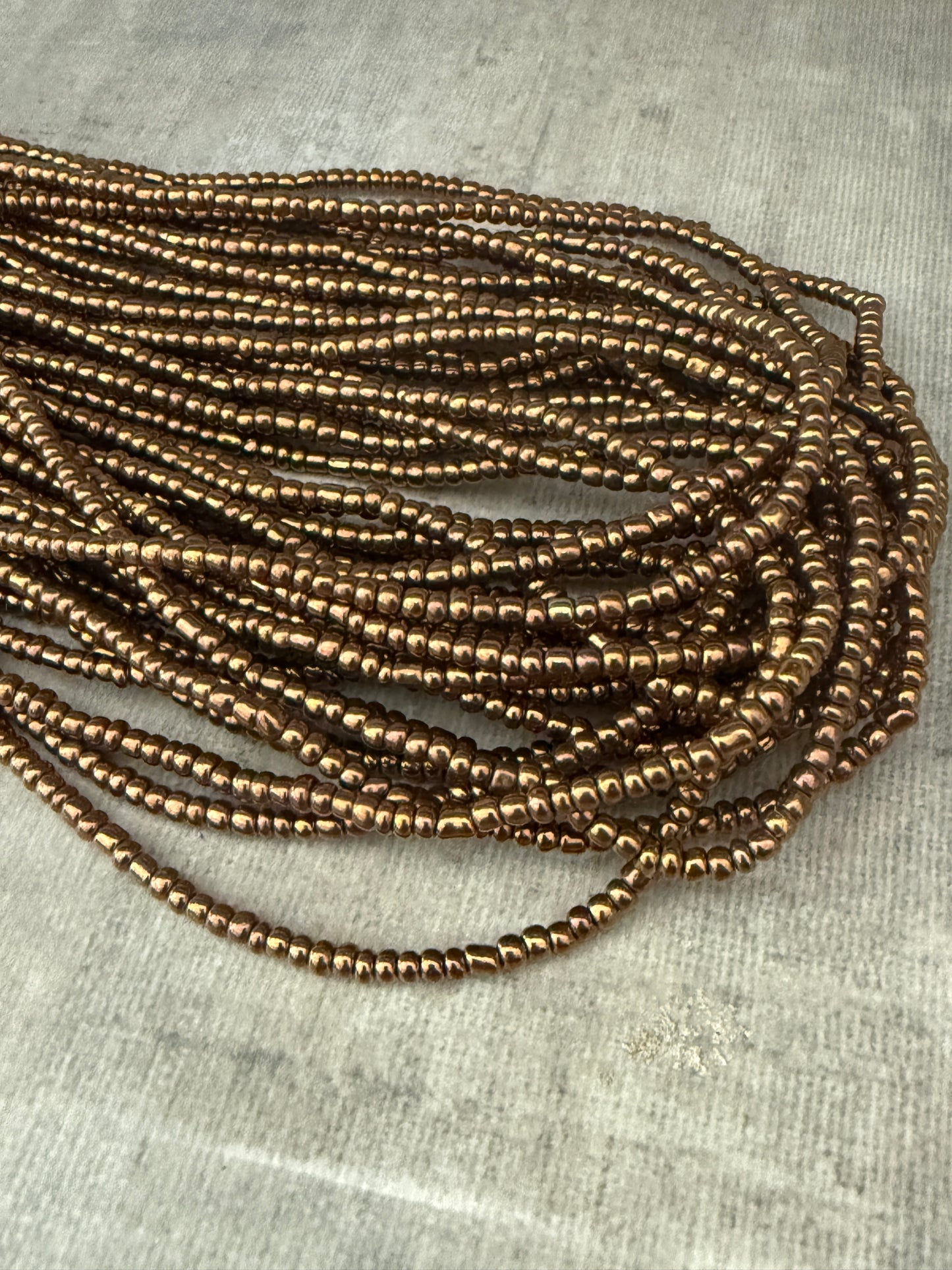 African seed bead strand