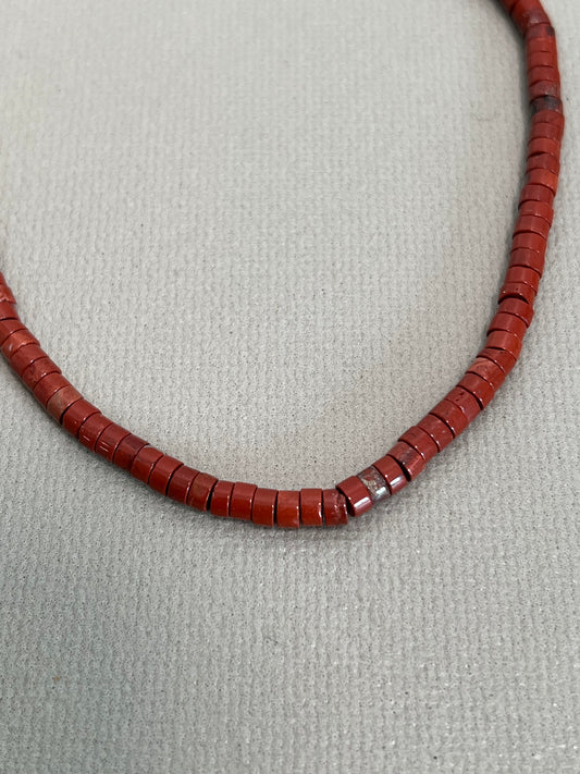 4x2mm Red Jasper Rondelle (22352)