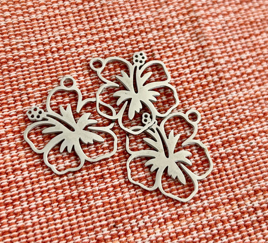24mm SS Amapola Flower Silver 29892