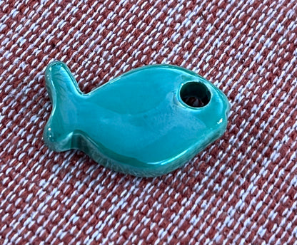 Approx 28mm Enamel Ceramic Fish 27961