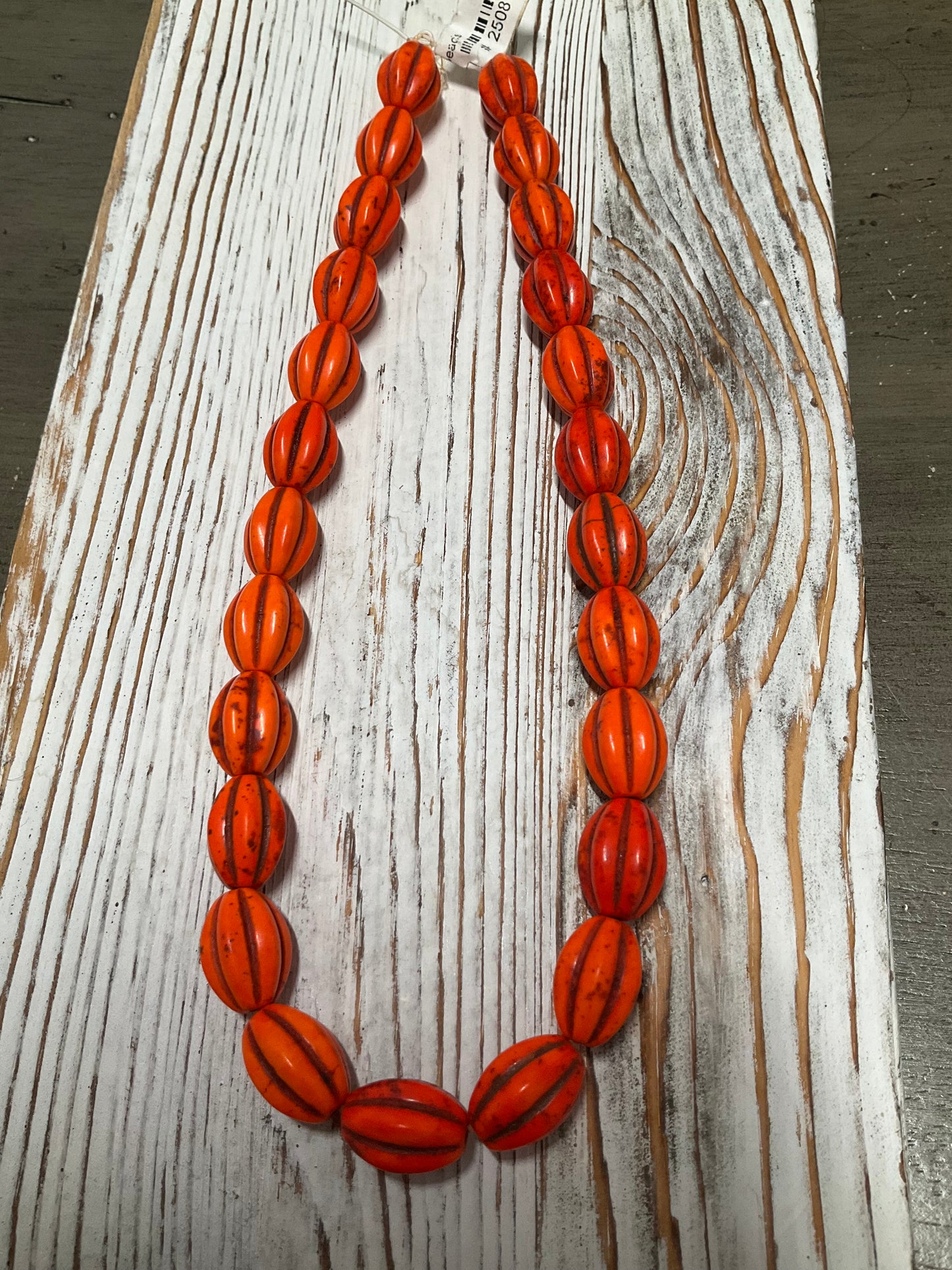 Different Pumpkin Oval Beads (25081)