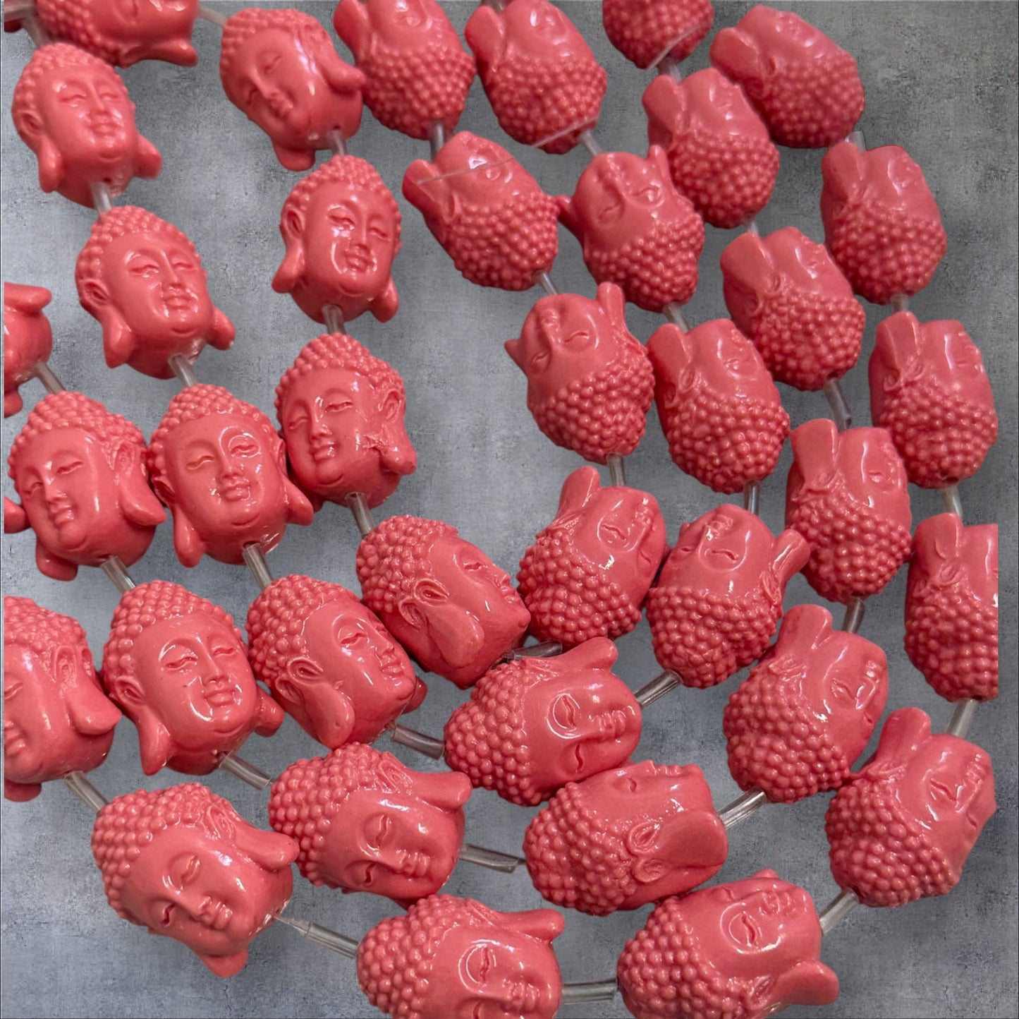 25mm Double-Sided Buddha Resin Strand 29947