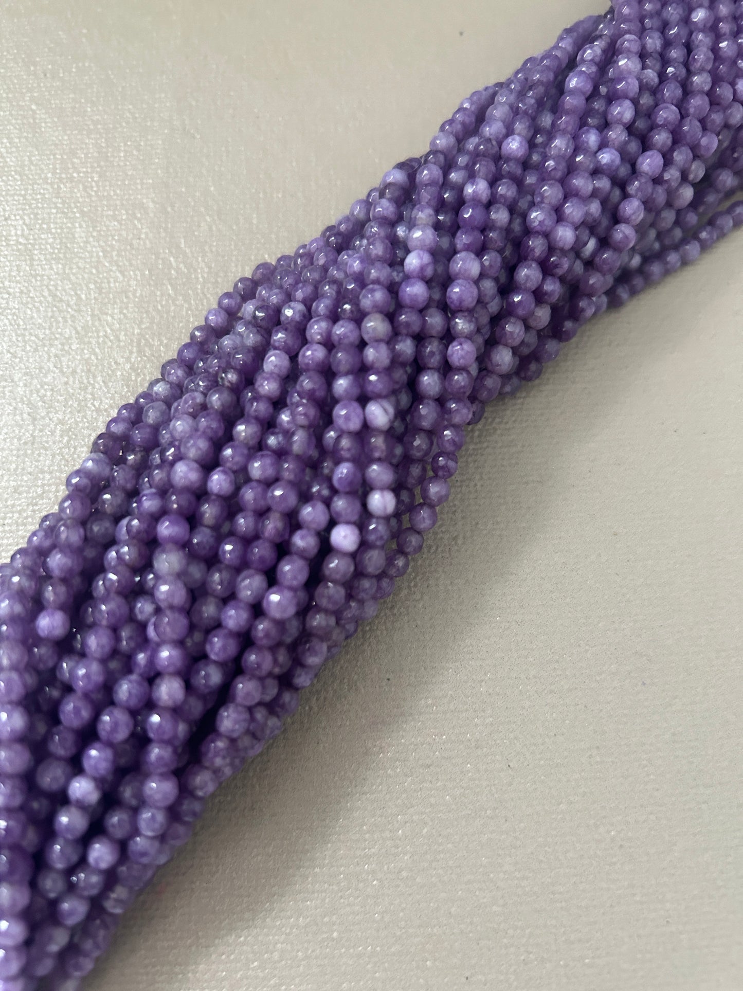 4mm Jade strand 15”