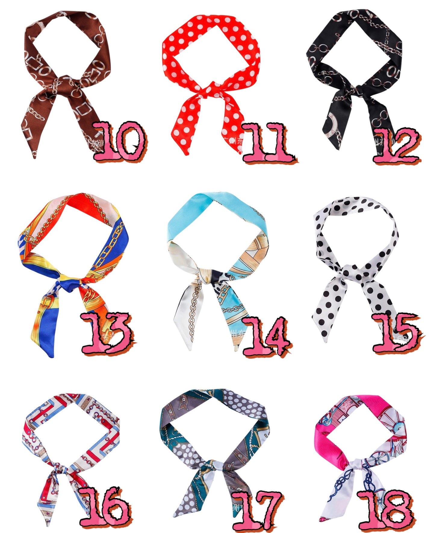 Approx. 34-36in Silk Bandana 29967