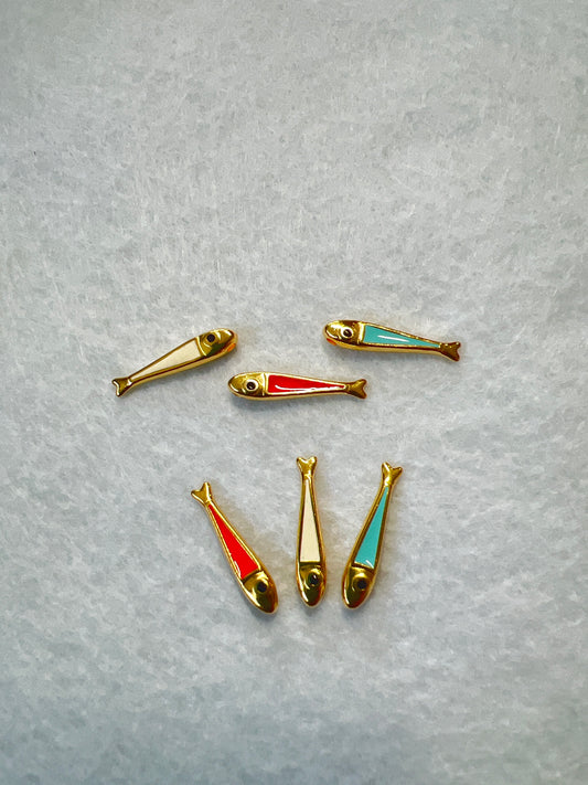 Fish 1.3 mm 24k Gold x pc (29278)