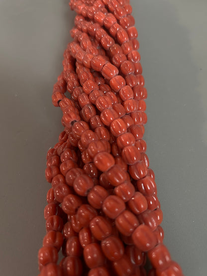 Ethnic African pumpkin style bead