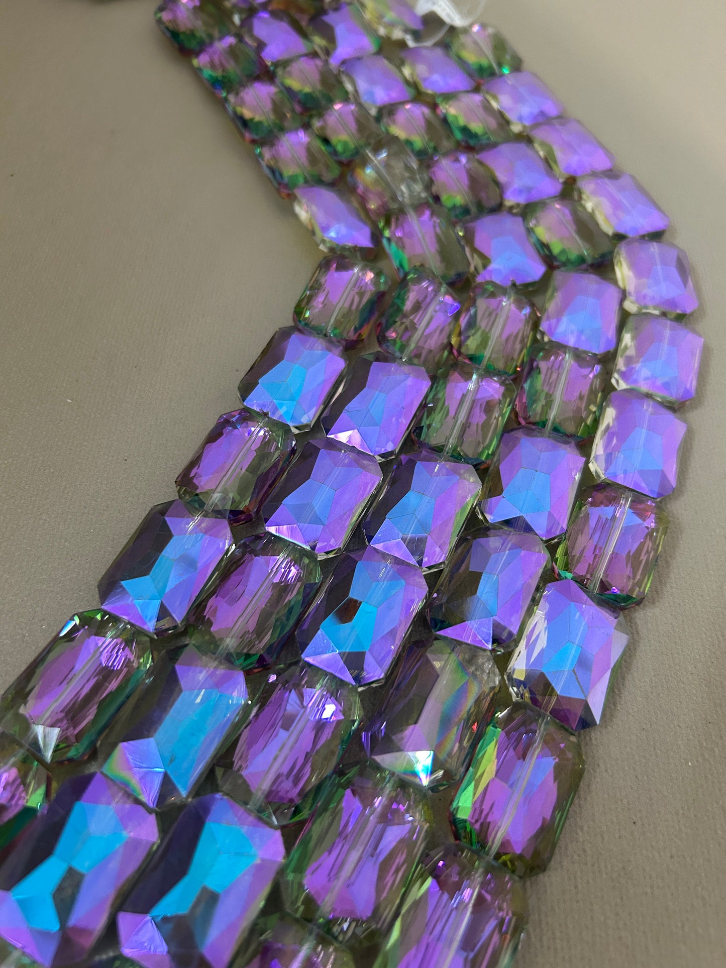 18*27mm Rect. Crystal Strand-30315