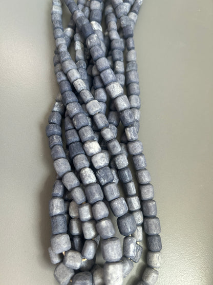 Irregular African cylinder beads (29039) 50 pcs-strand 20”