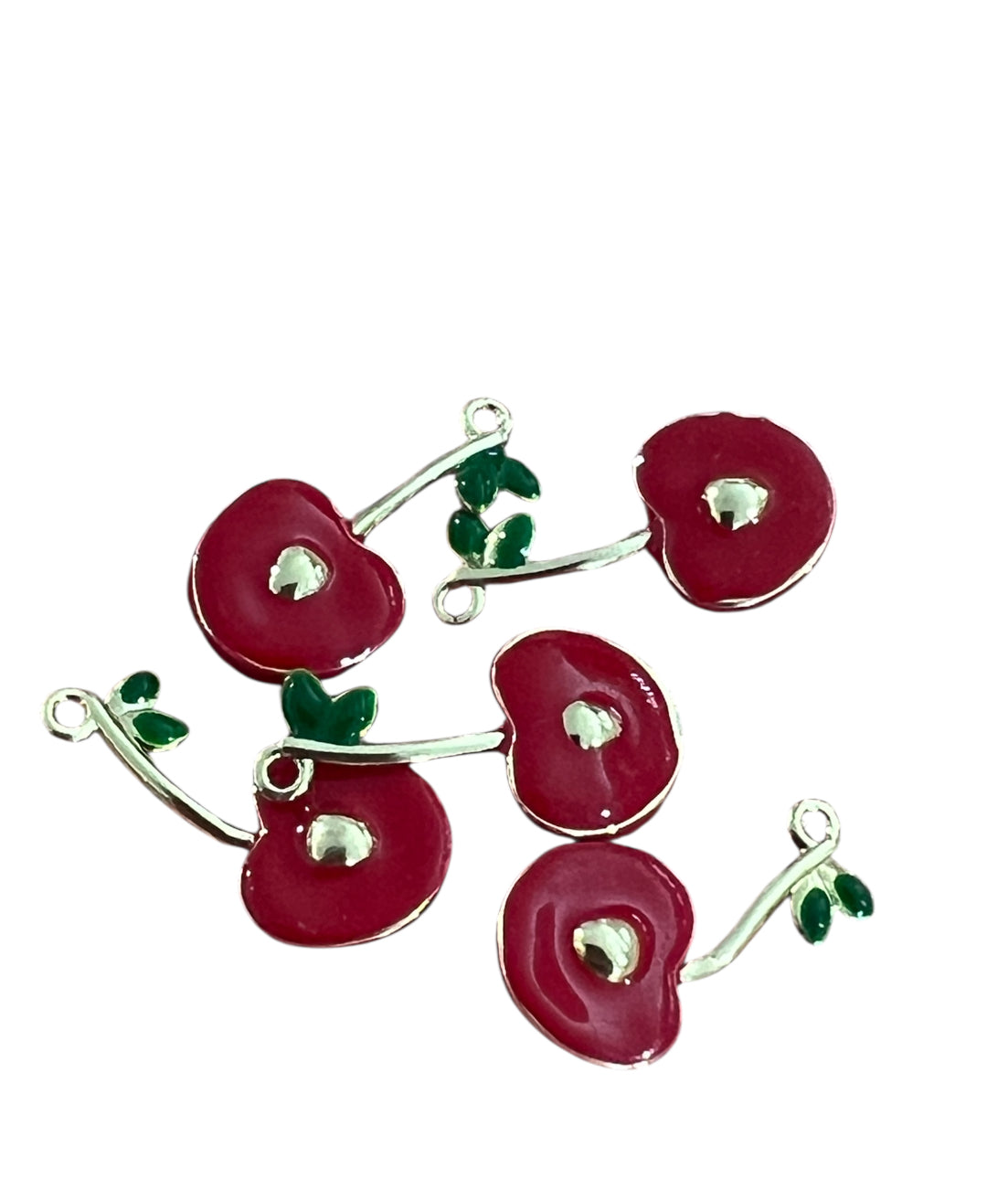 22mm Cherry Pendant Silver/Gold Plated (29170)