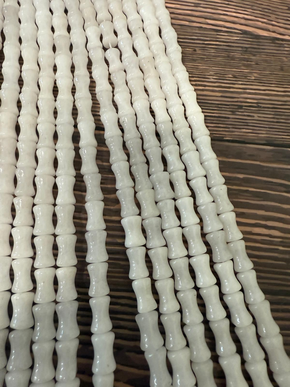 12mm bones shaped agate(29954)strand15”