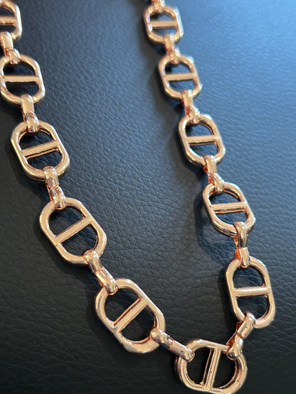 14k Rose gold oval chain. (SBM)