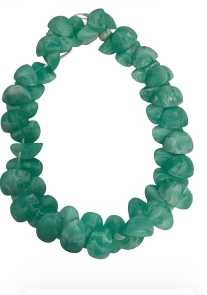 20mm Half Moon Color Resin)1/2 Strand