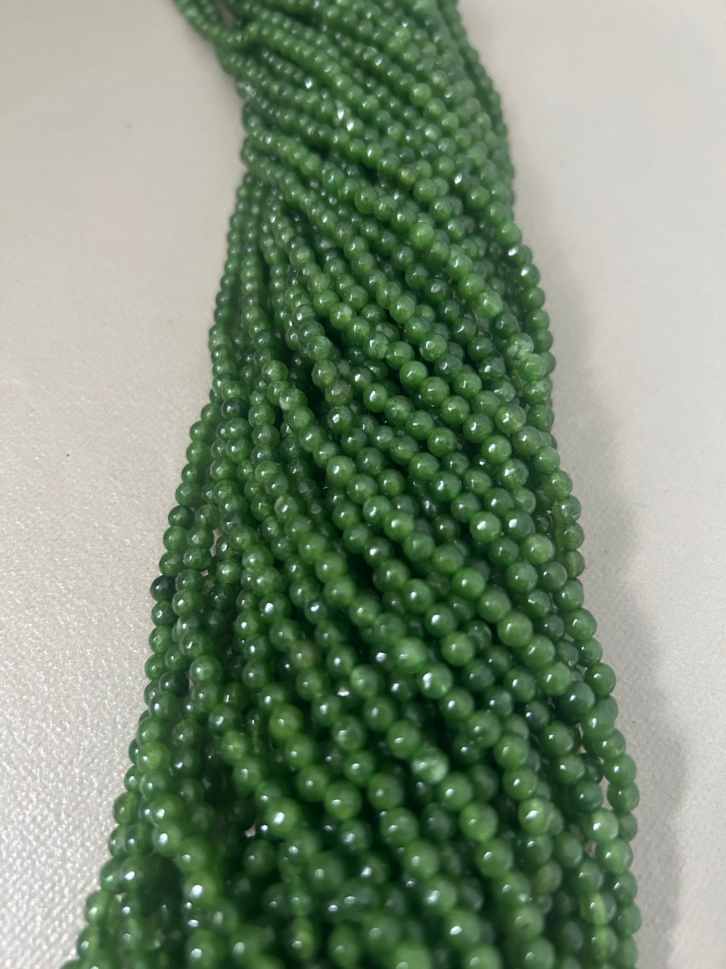 4mm Jade strand 15”