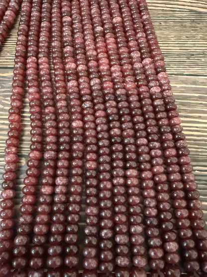 8mm Rondelle Jade Strand