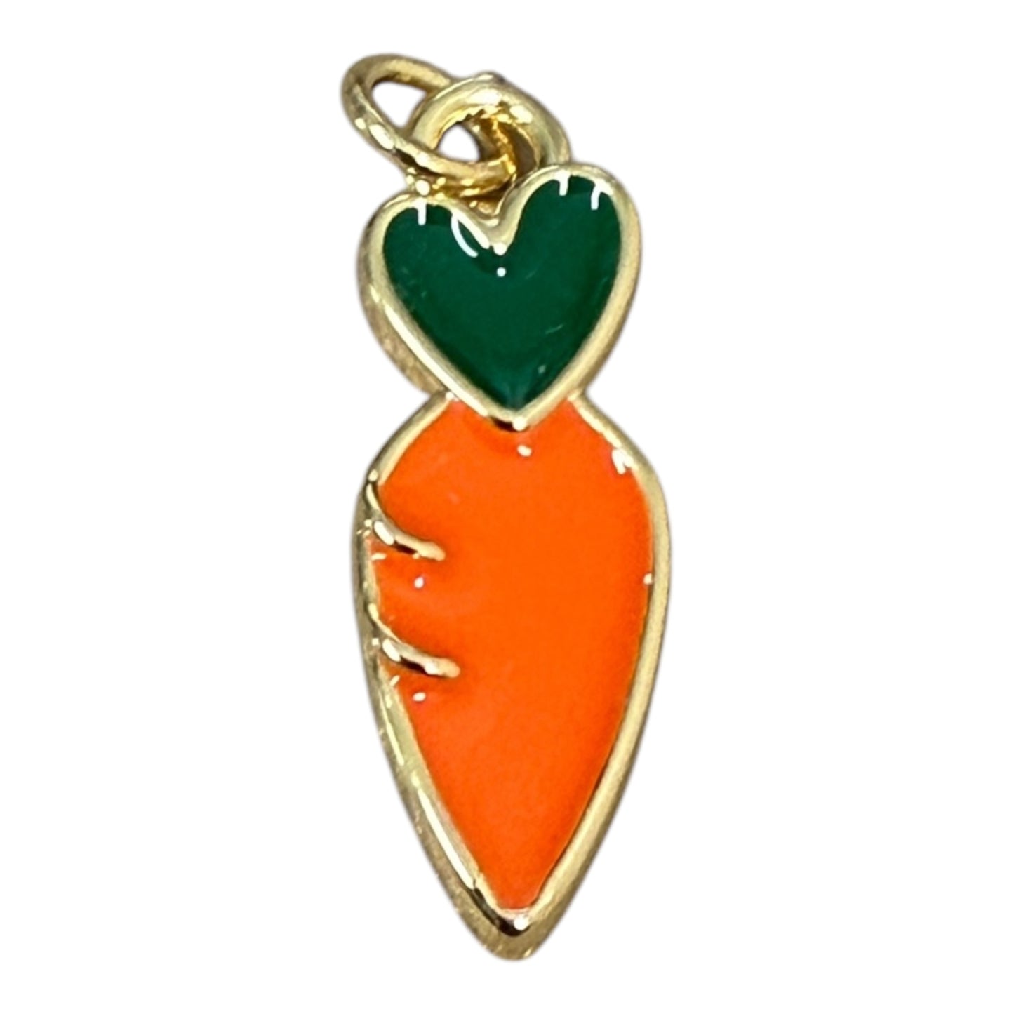 22mm  Carrot with heart 18k Gold Plated (29174)