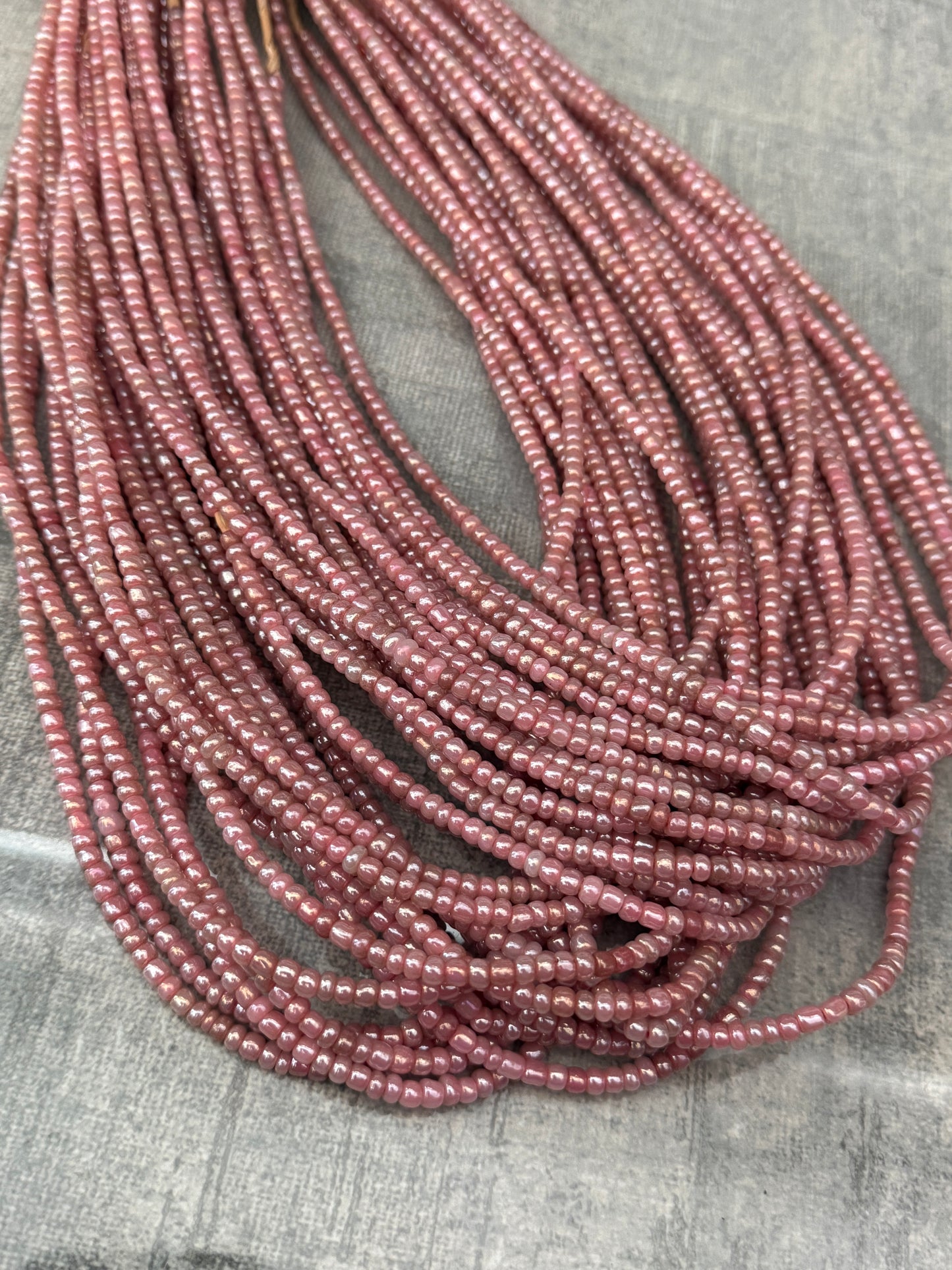 African seed bead strand