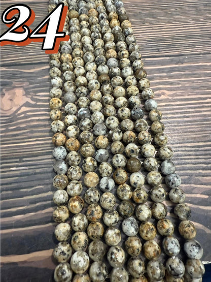 8mm Agate Round Strand