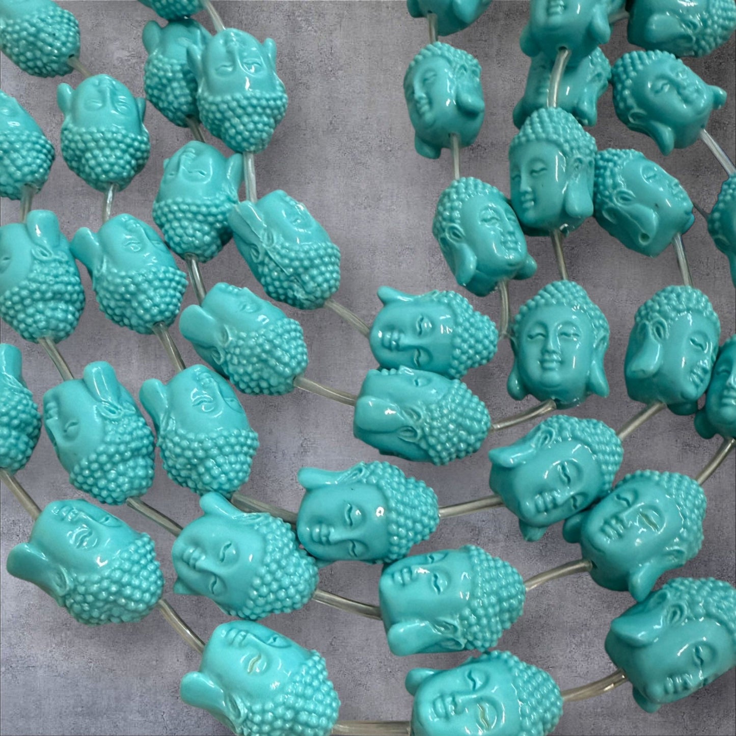 25mm Double-Sided Buddha Resin Strand 29947