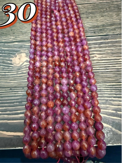 8mm Agate Round Strand