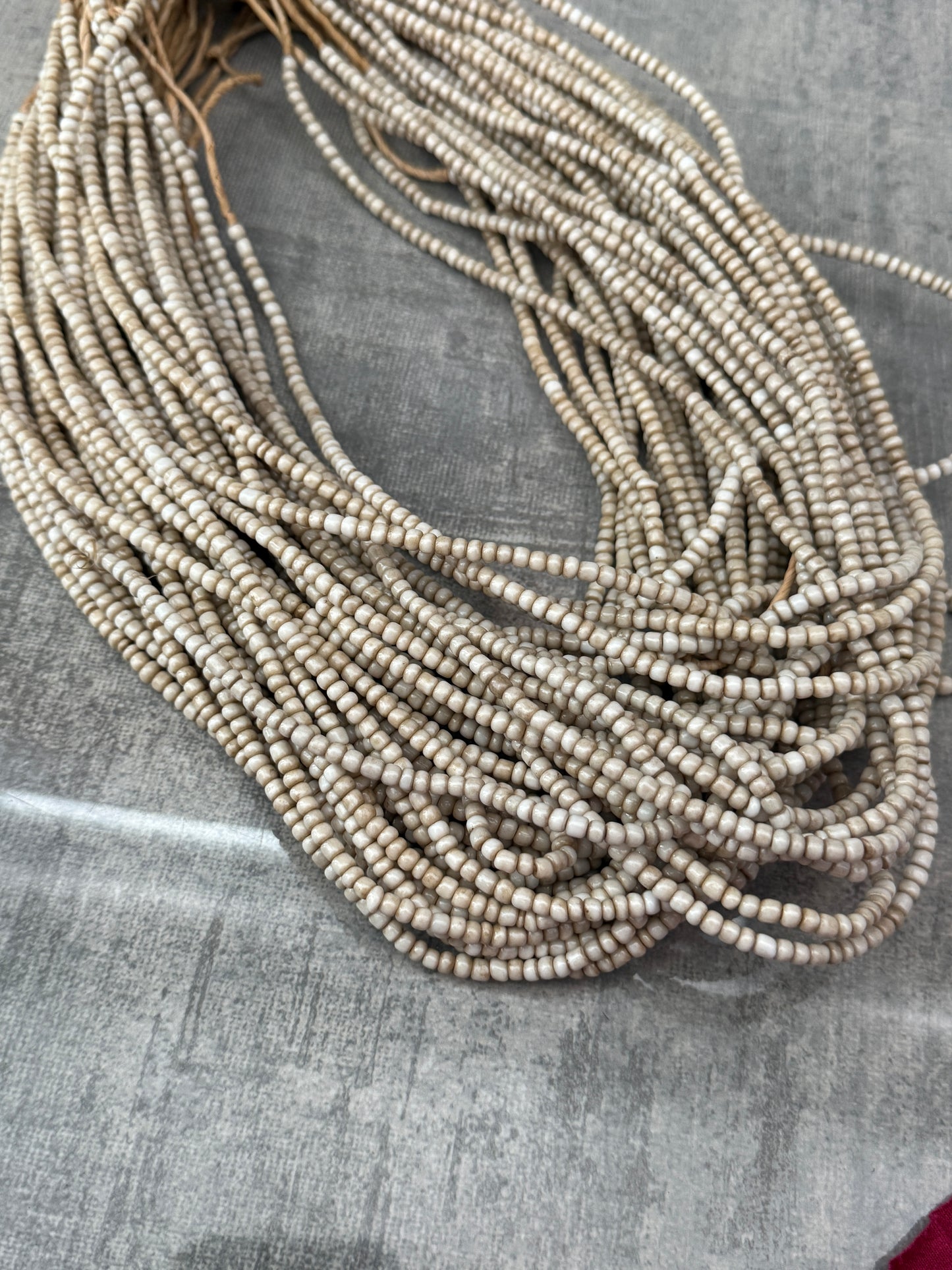 African seed bead strand