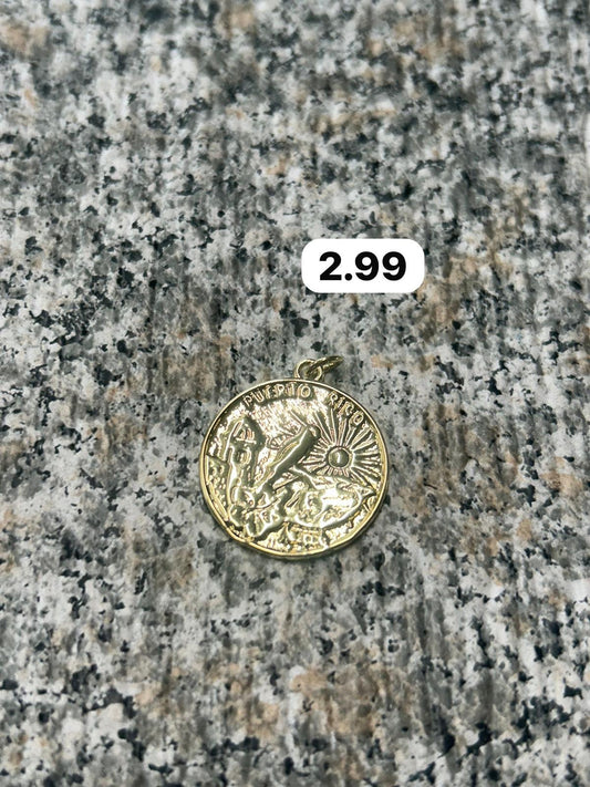 Puerto Rico Garita 18k Charm 29852