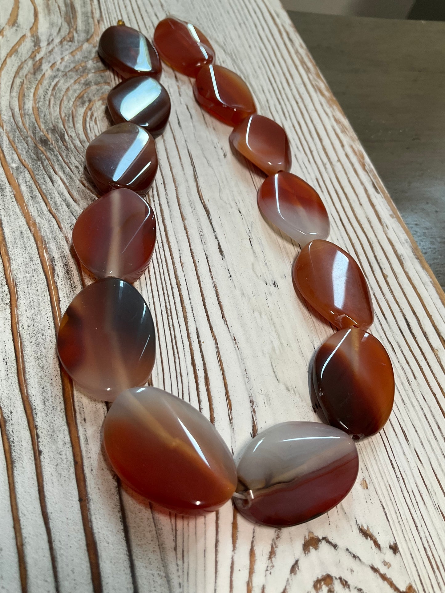 30mm Oval Agate Strand (28336)