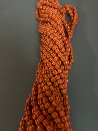 Ethnic African pumpkin style bead
