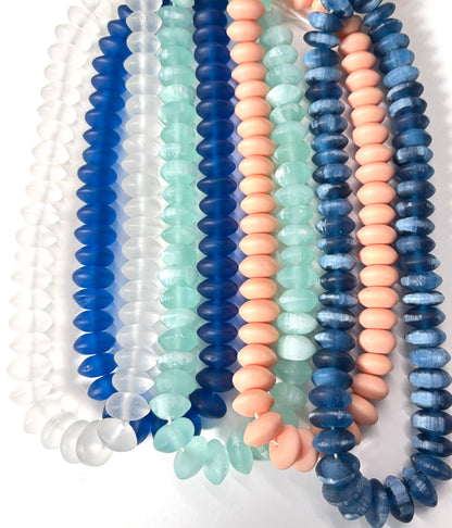 15mm Resin Rondelle 1/2 strand
