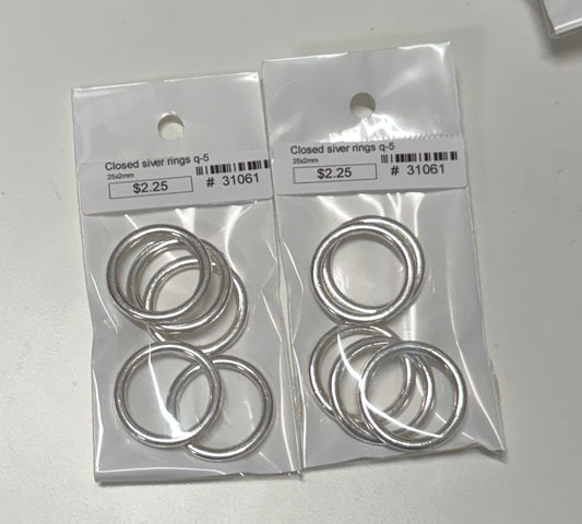25/2mmm Closed silver (31061)