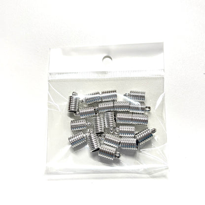 15mm Acrilyc Caps Qty 20 gold/silver