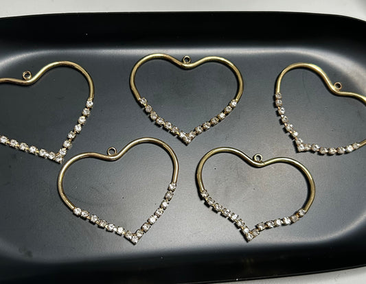 38*33mm Heart W/zirconia  #27008