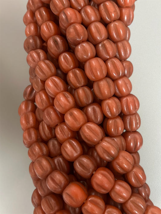 Ethnic African pumpkin style bead