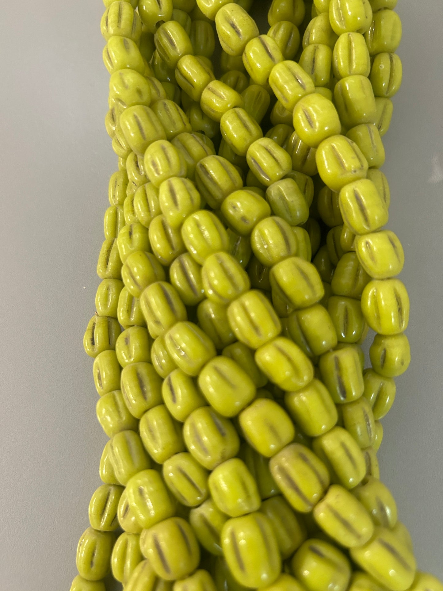 Ethnic African pumpkin style bead
