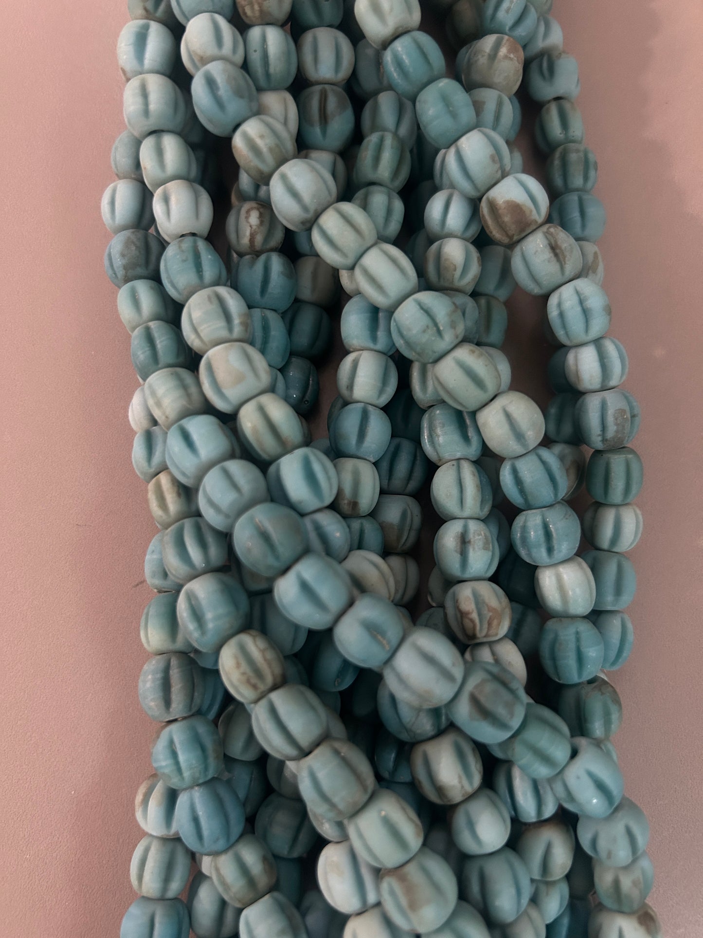 Ethnic African pumpkin style bead
