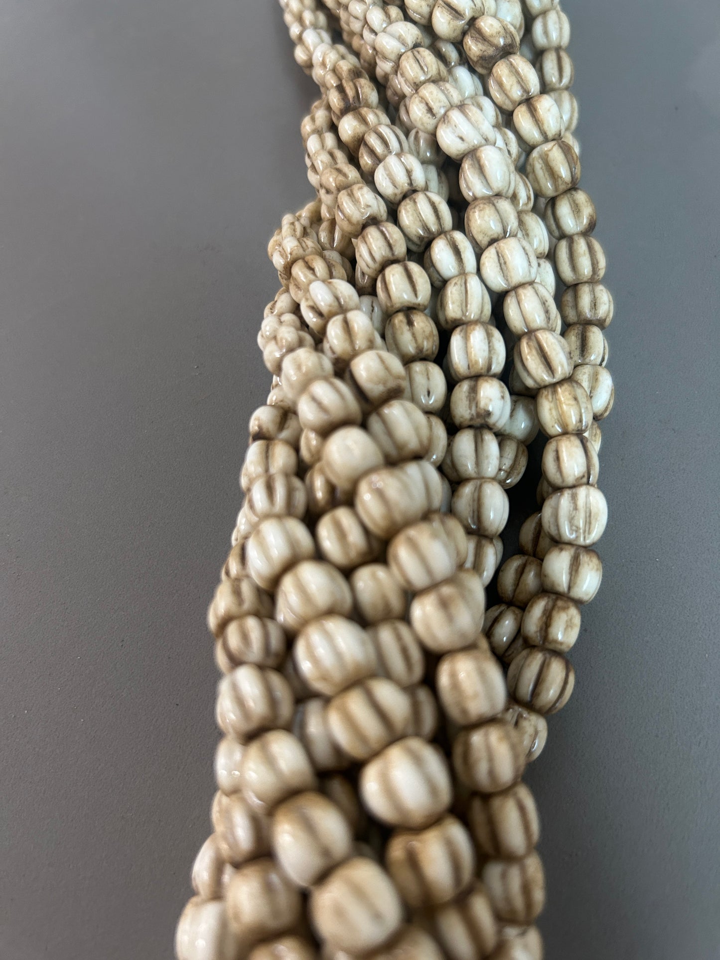 Ethnic African pumpkin style bead