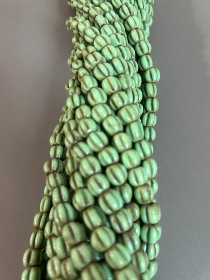 Ethnic African pumpkin style bead