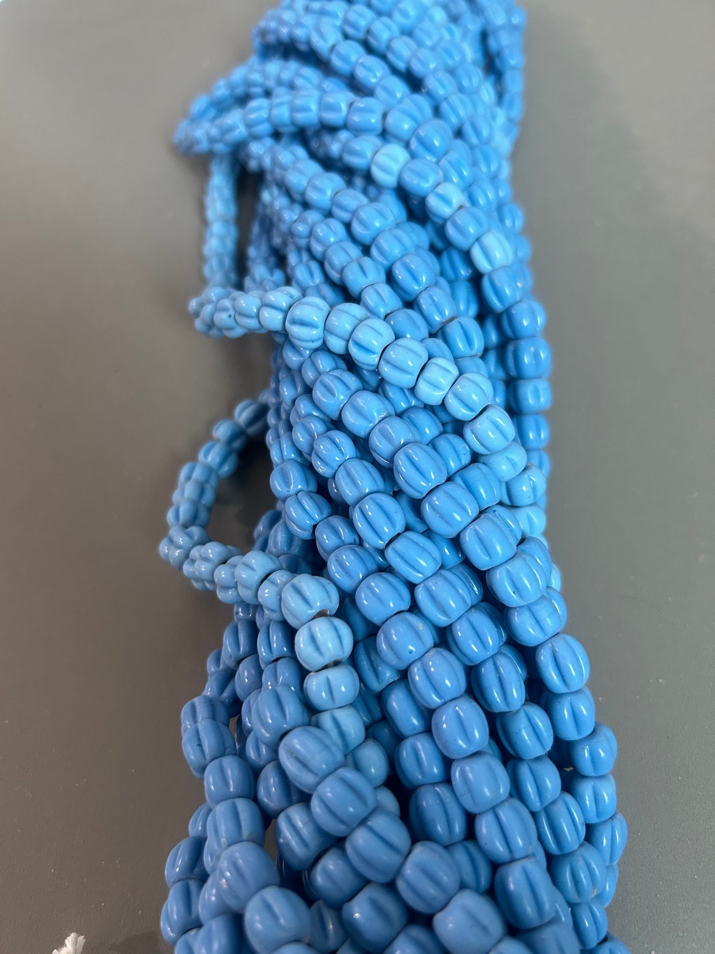 Ethnic African pumpkin style bead