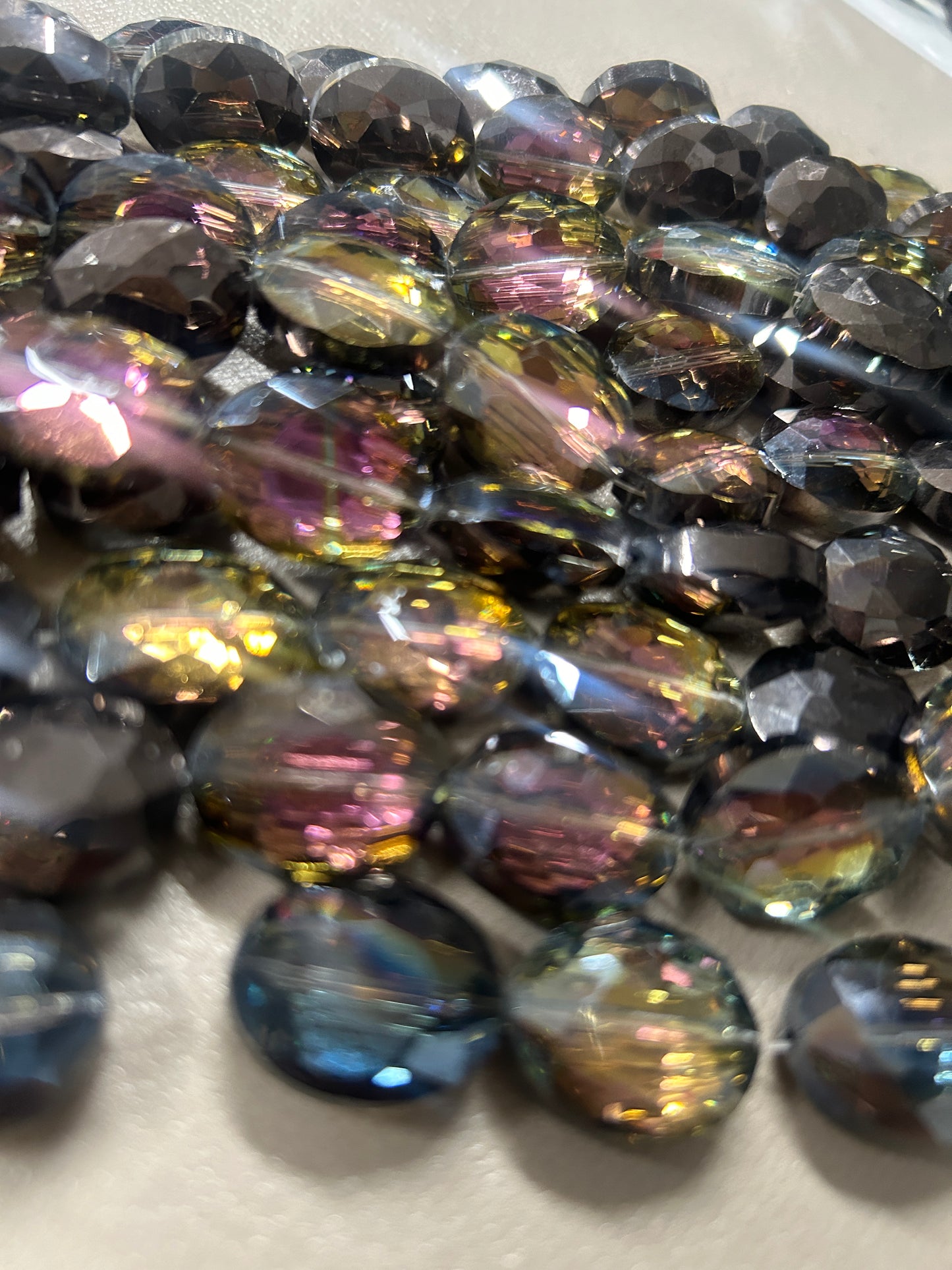 20x16mm oval faceted cristal