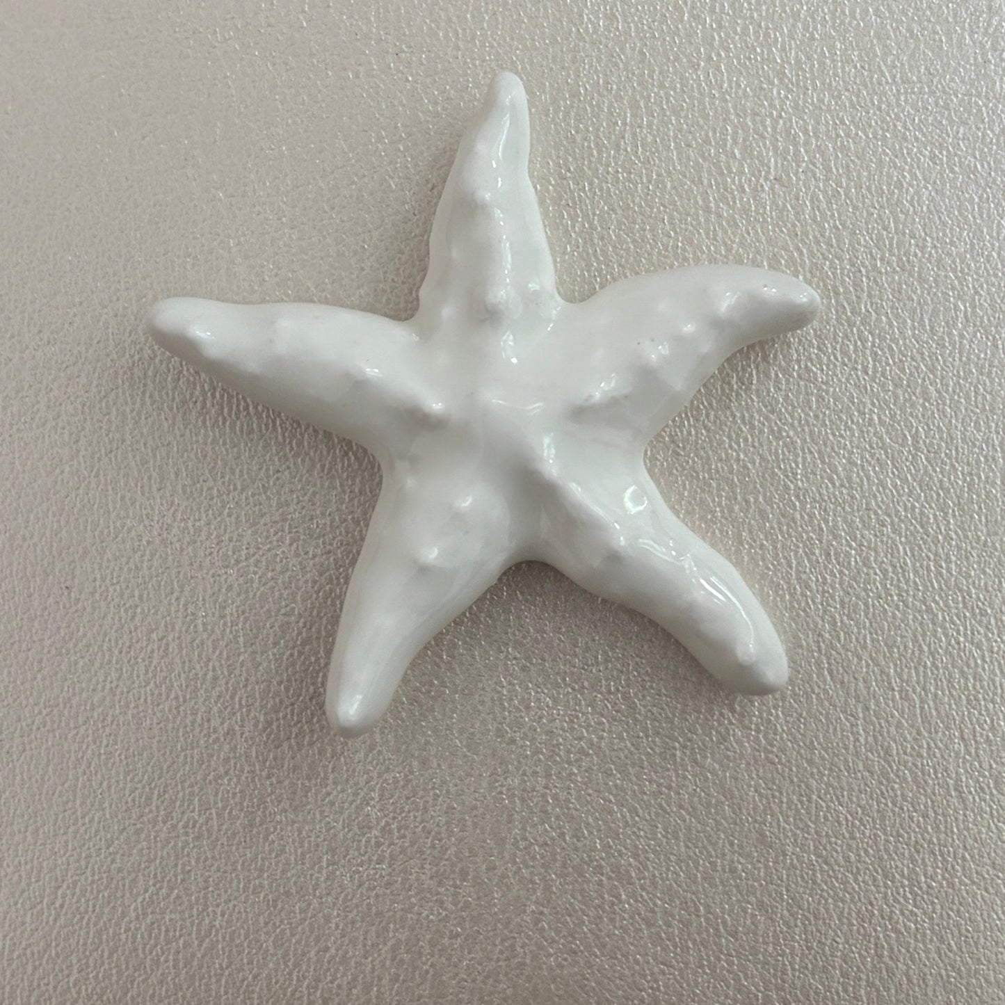 35mm Ceramic White Starfish