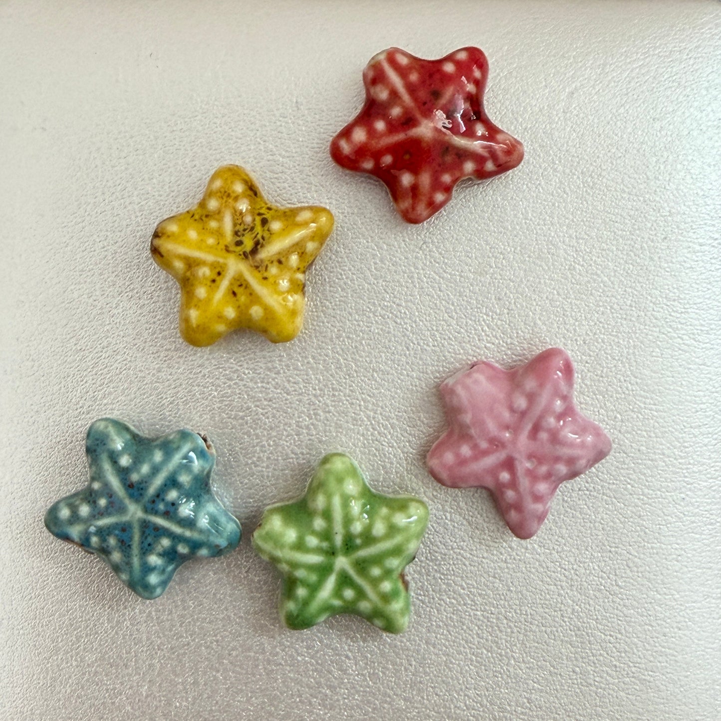 Different Color Ceramic Starfish Strand