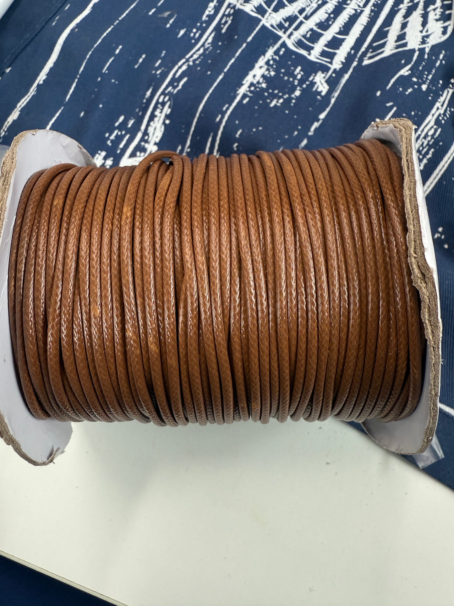 2mm waxed cord roll 90 meters