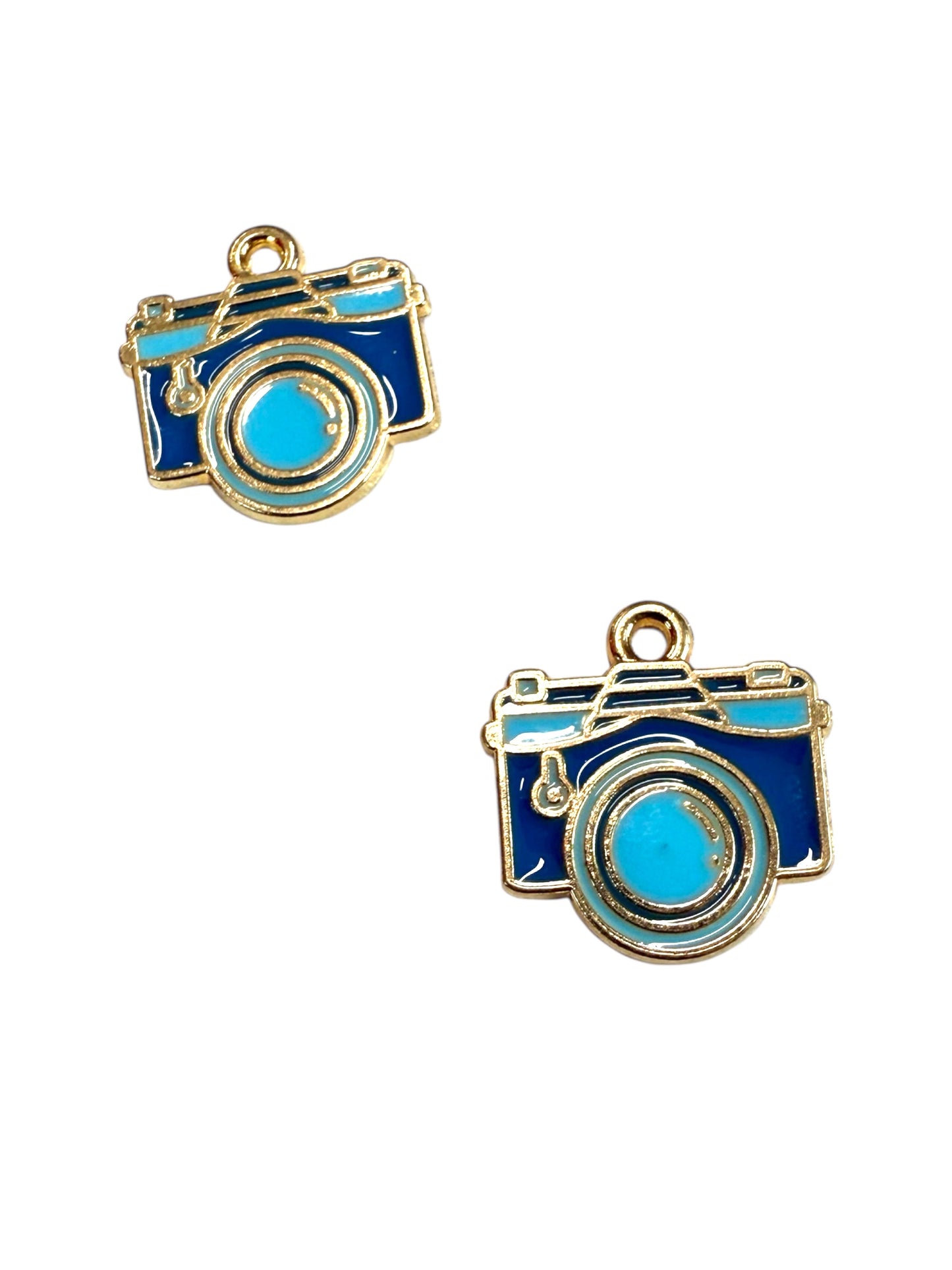 18mm Enamel Camera Charm QTY 2 29890