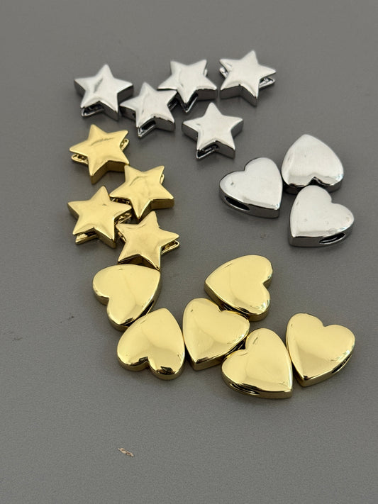 Heart/star spacer for tread