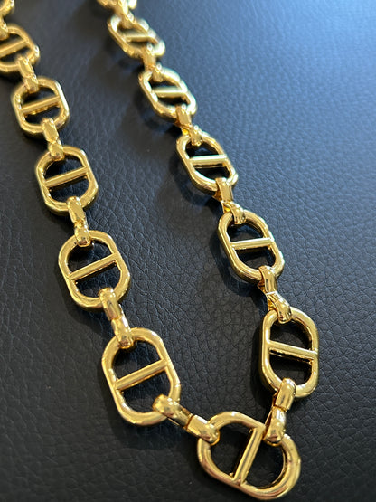 14k Oval chain by feet. (SBM)