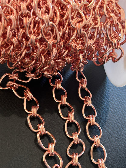 Rose gold oval twist chain (SBM)