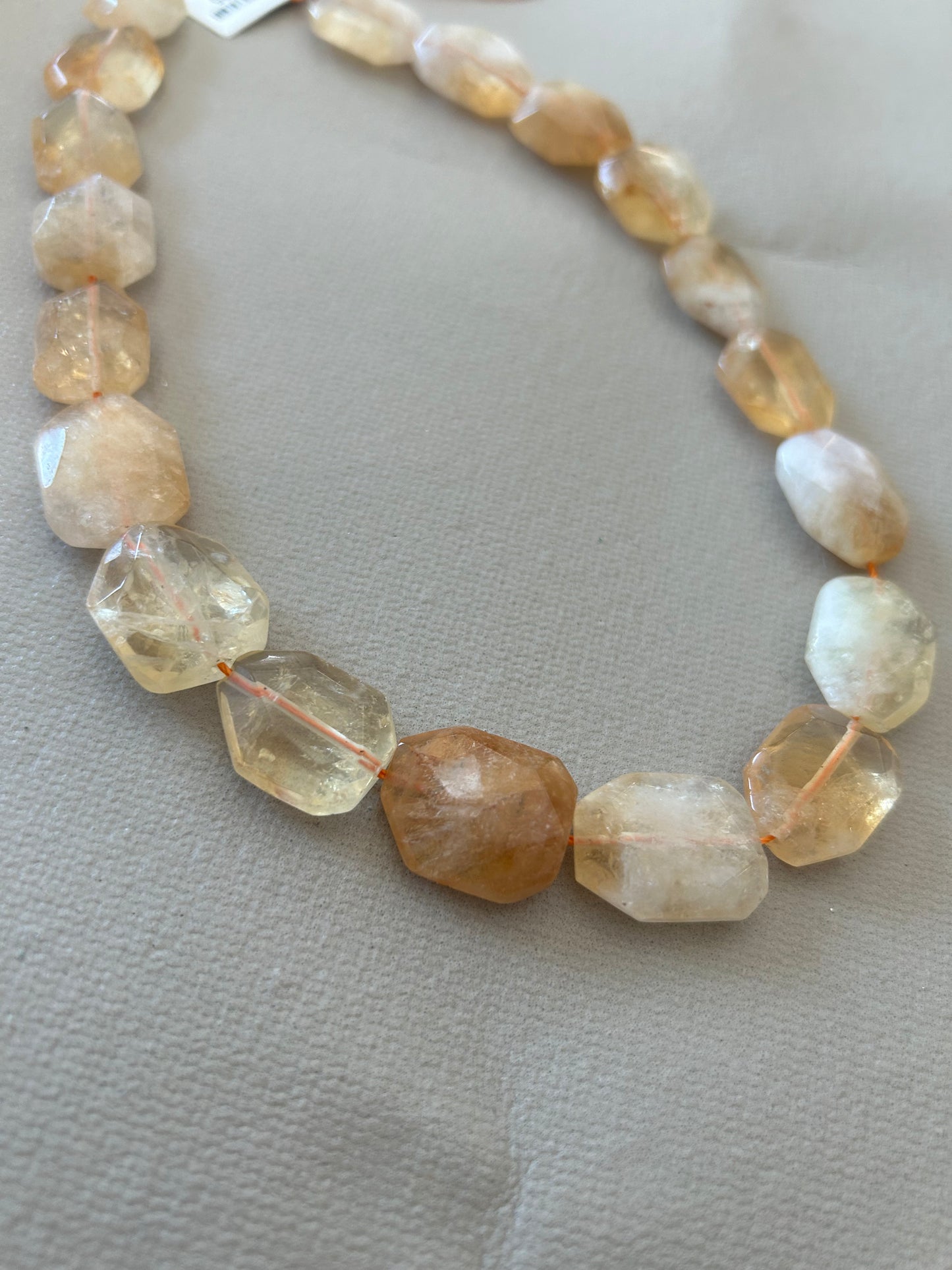 Agate/citrine/ethnic bead