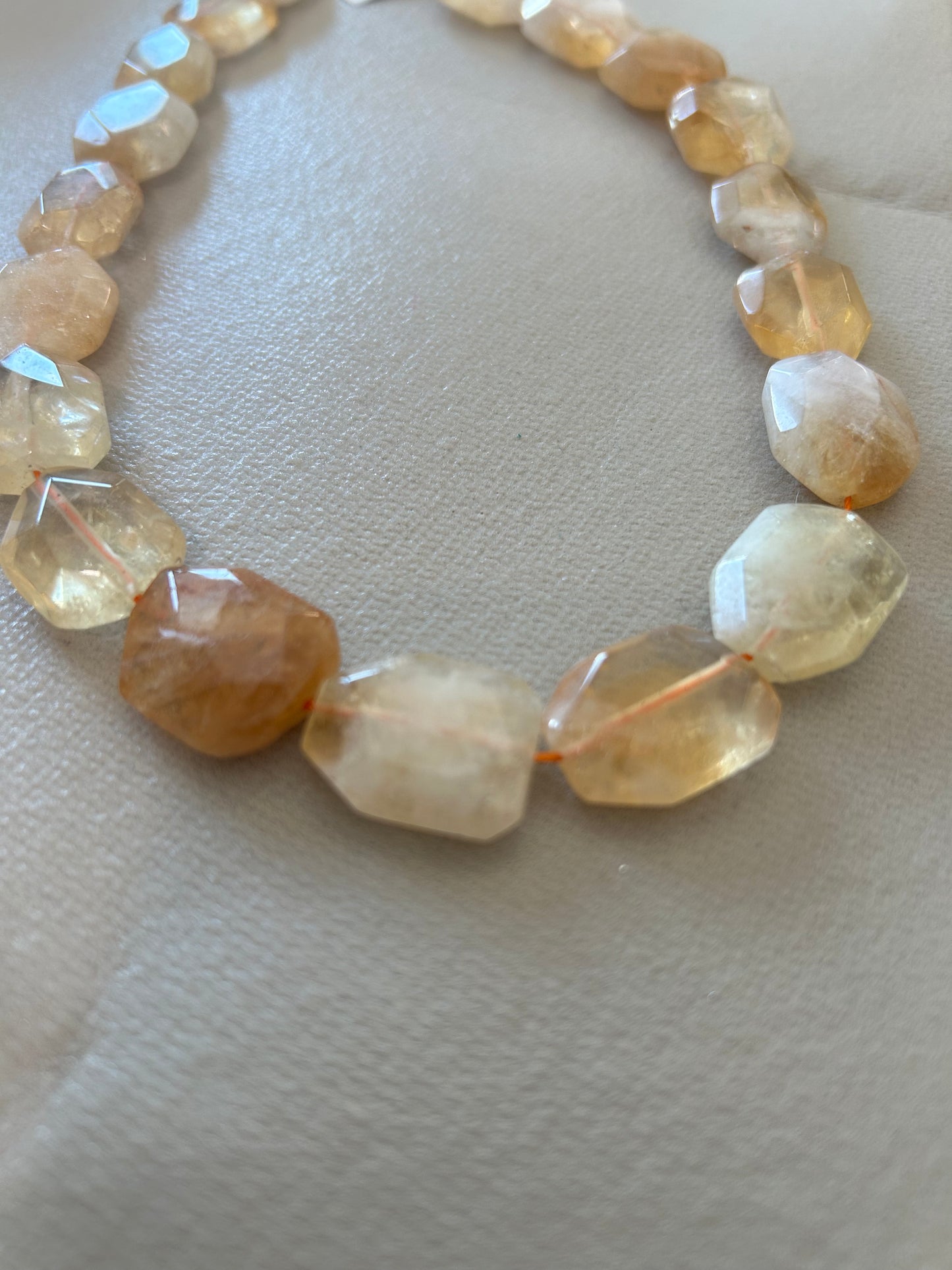 Agate/citrine/ethnic bead